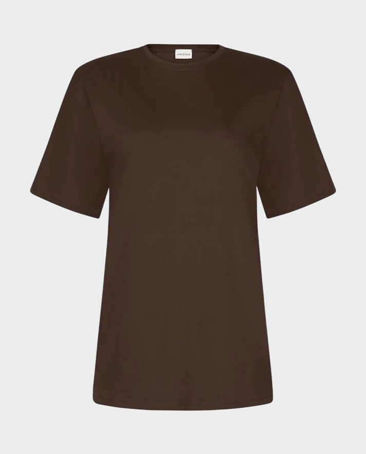 Brązowy bawełniany T-shirt Mess