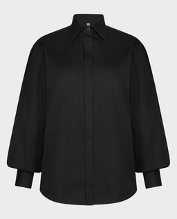 Czarna bawełniana koszula Tess - Image #0