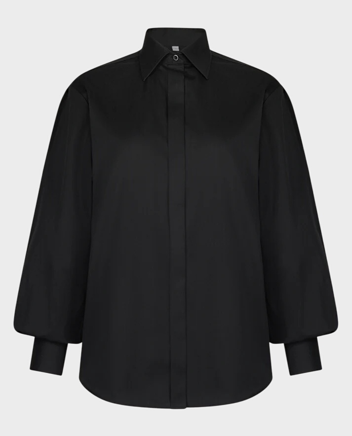 Czarna bawełniana koszula Tess