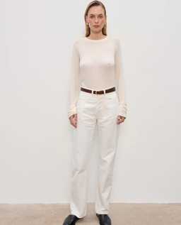 Kremowy longsleeve Henry - Image #1