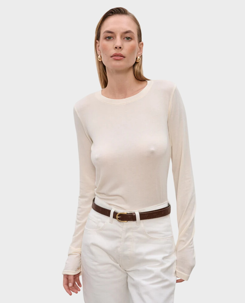 Kremowy longsleeve Henry - Image #2