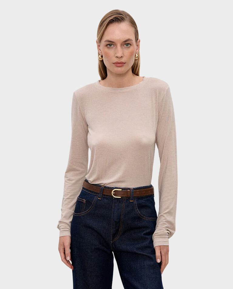 Kremowy longsleeve Henry