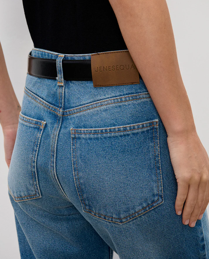 Jeansy z wysokim stanem Jenny - Image #4