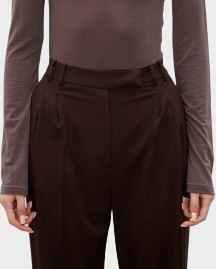 Brązowe spodnie Yua - Image #3