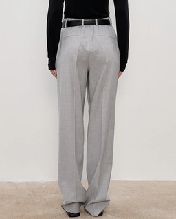 Szare wełniane spodnie Yua - Image #2