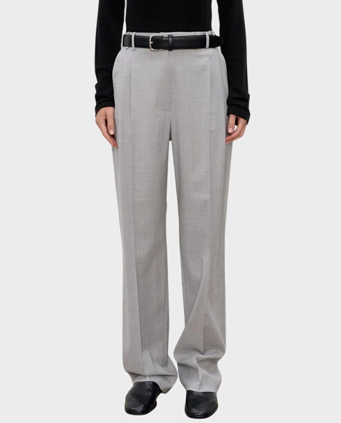 Szare wełniane spodnie Yua - Image #0