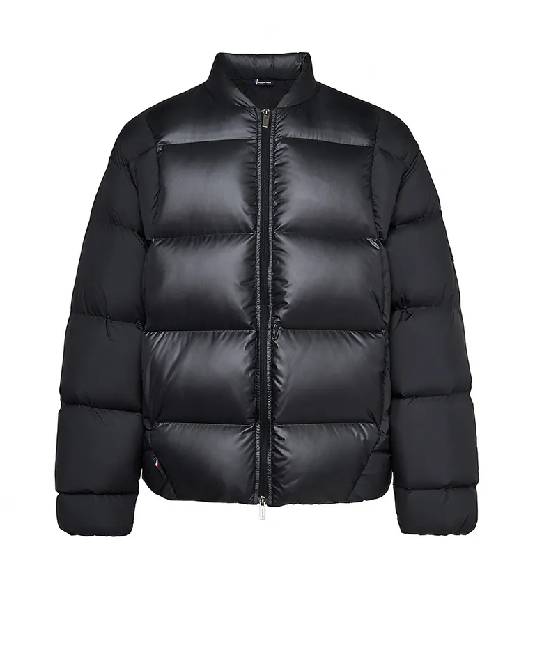 Czarna pikowana kurtka puchowa - Image #5