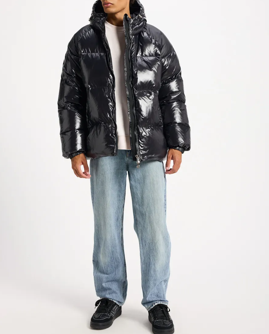 Czarna kurtka puchowa Sten - Image #6