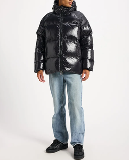 Czarna kurtka puchowa Sten - Image #5