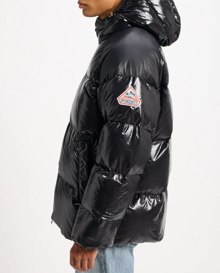 Czarna kurtka puchowa Sten - Image #7