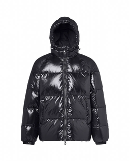 Czarna kurtka puchowa Sten - Image #9