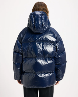 Granatowa kurtka puchowa Sten - Image #7