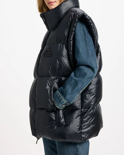 Czarny bezrękawnik puchowy Arbatan - Image #2