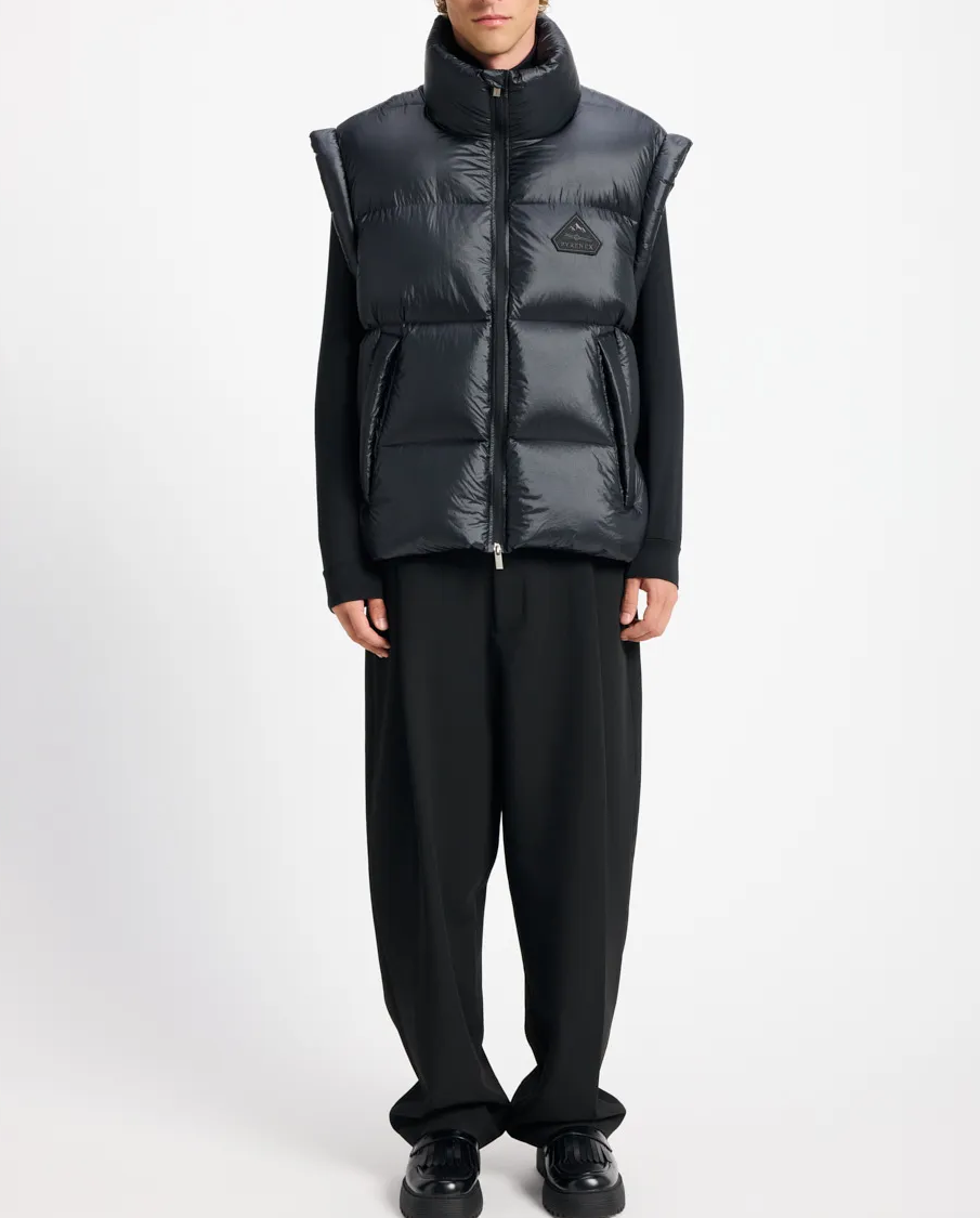 Czarny bezrękawnik puchowy Arbatan - Image #5