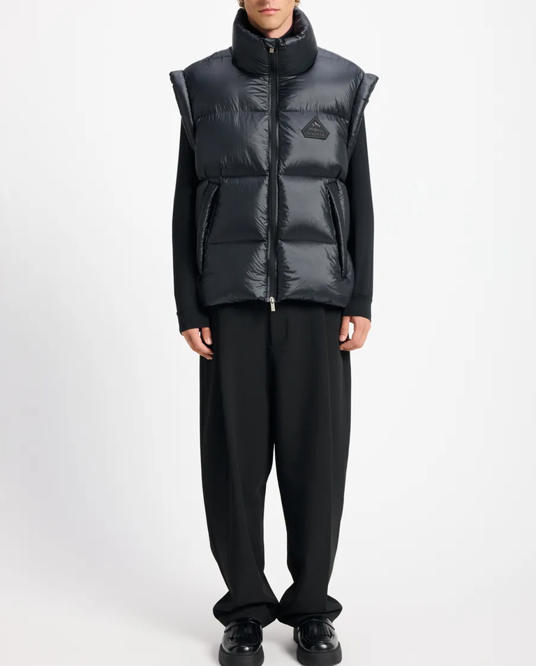 Czarny bezrękawnik puchowy Arbatan - Image #5