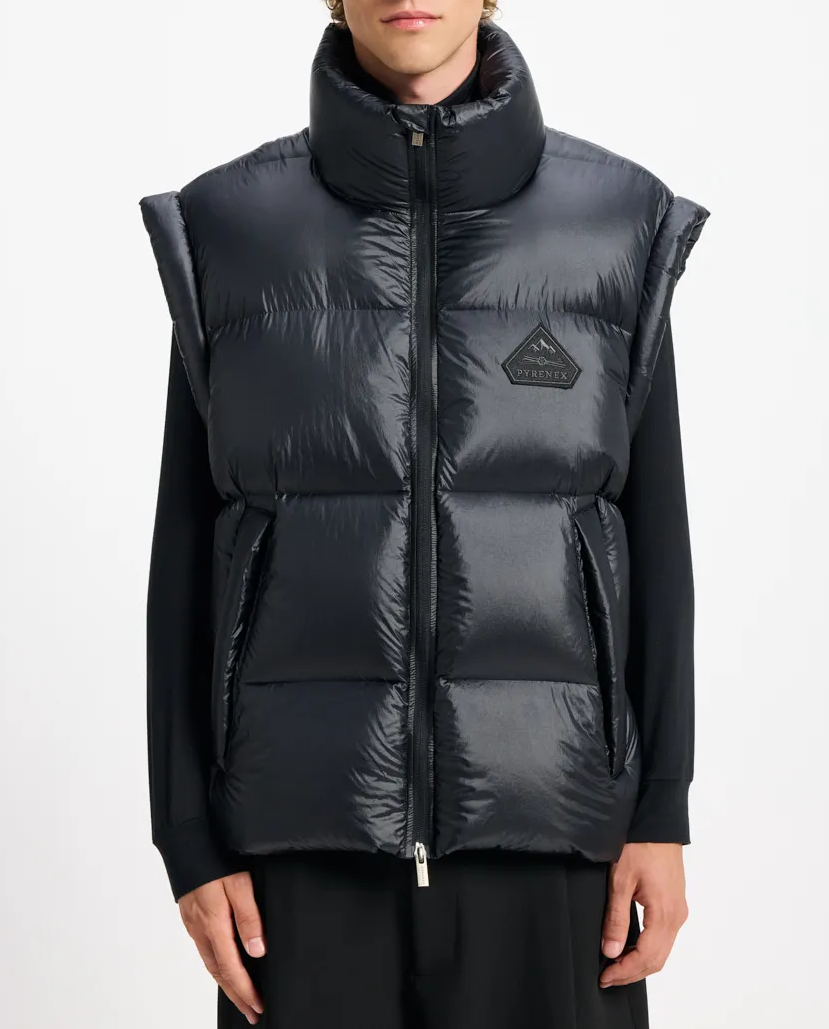 Czarny bezrękawnik puchowy Arbatan - Image #4