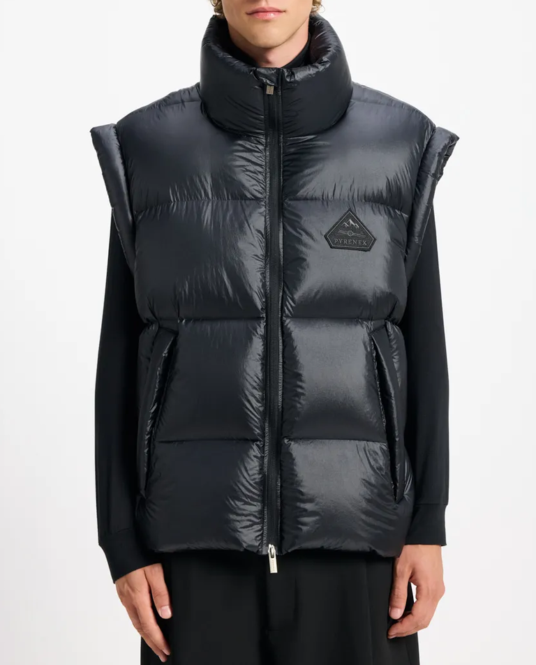 Czarny bezrękawnik puchowy Arbatan - Image #4