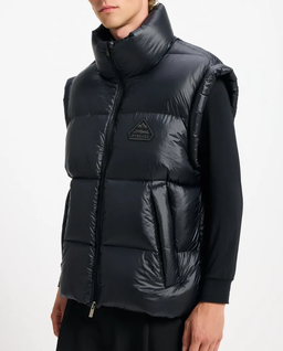 Czarny bezrękawnik puchowy Arbatan - Image #6