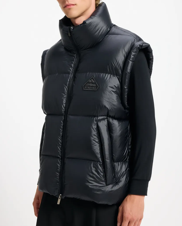 Czarny bezrękawnik puchowy Arbatan - Image #6