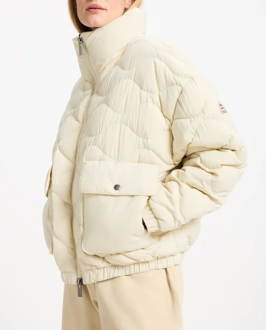 Kremowa kurtka puchowa Enola - Image #0