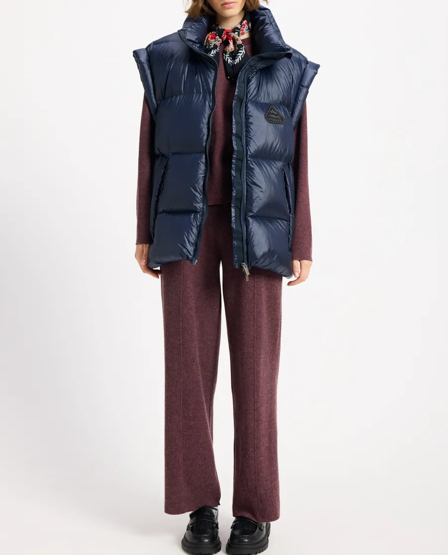 Granatowy bezrękawnik puchowy Arbatan - Image #1