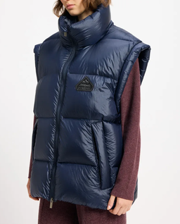Granatowy bezrękawnik puchowy Arbatan - Image #2