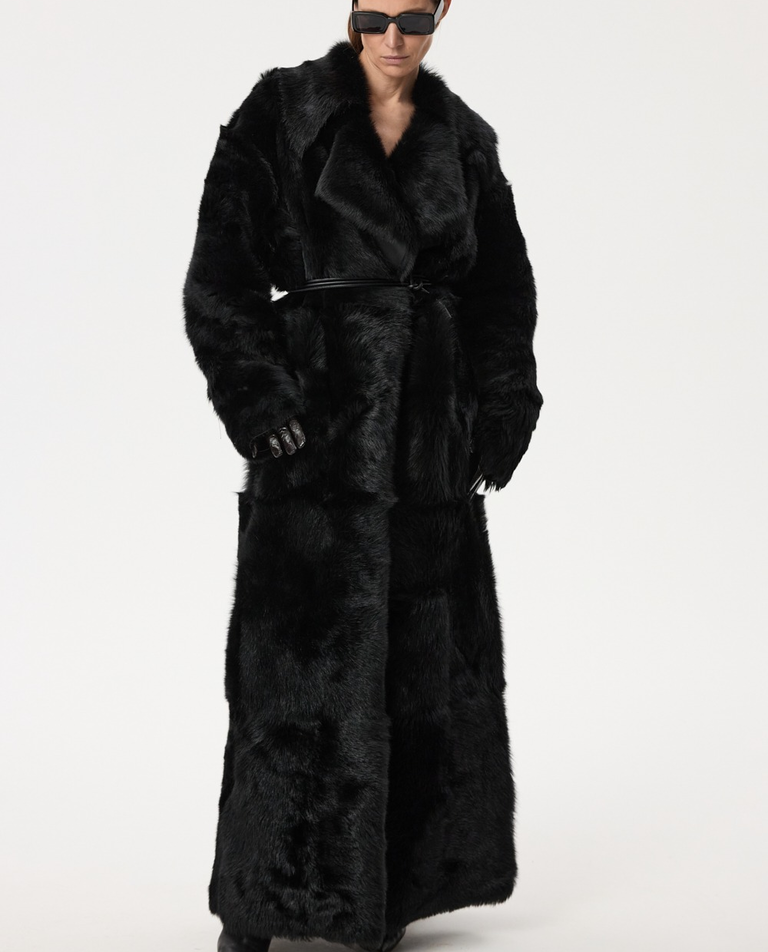 Czarne długie futro - Image #5