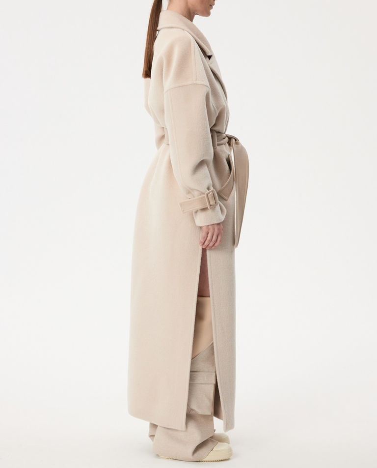 Beżowy płaszcz z alpaki - Image #2