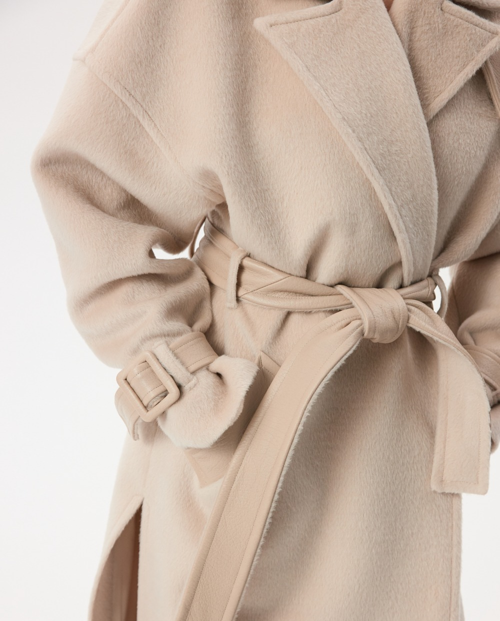 Beżowy płaszcz z alpaki - Image #3