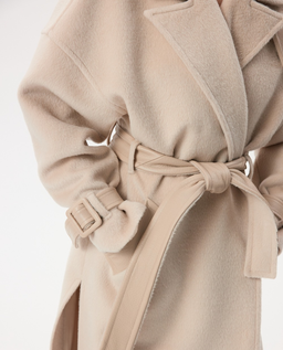 Beżowy płaszcz z alpaki - Image #3