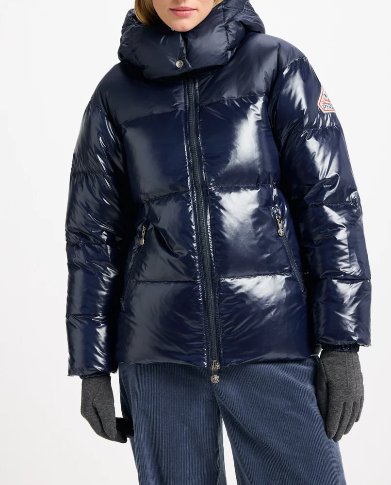 Granatowa kurtka puchowa Lively - Image #0