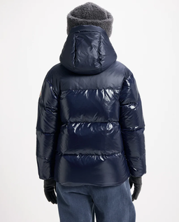 Granatowa kurtka puchowa Lively - Image #3