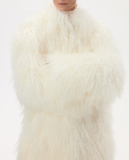 Futrzany płaszcz oversize - Image #8