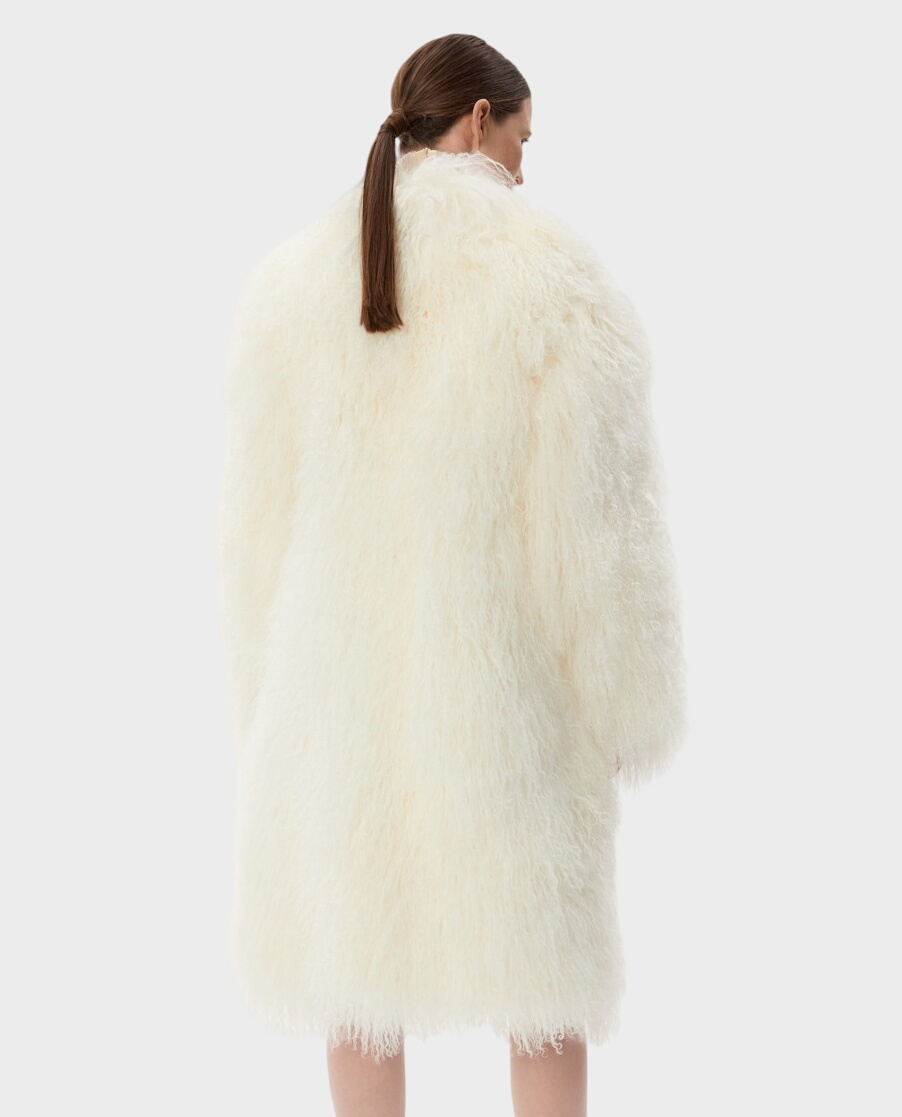 Futrzany płaszcz oversize - Image #1