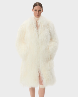 Futrzany płaszcz oversize - Image #0
