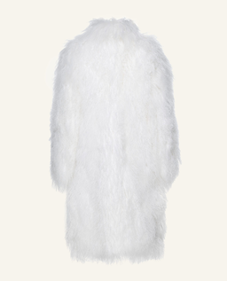 Futrzany płaszcz oversize - Image #10