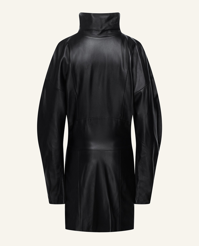 Czarna skórzana sukienka - Image #8