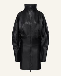 Czarna skórzana sukienka - Image #9