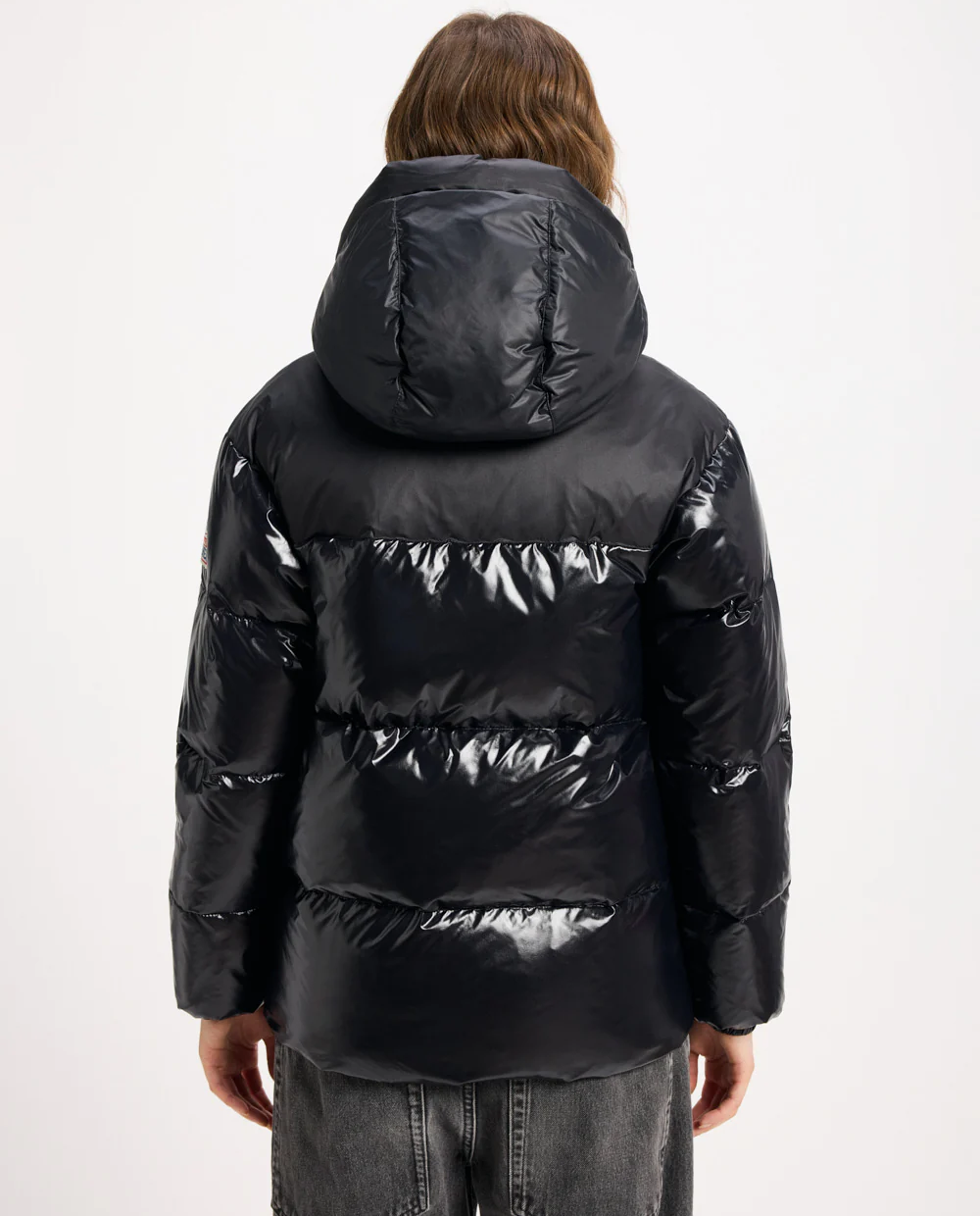 Czarna kurtka puchowa Lively - Image #3