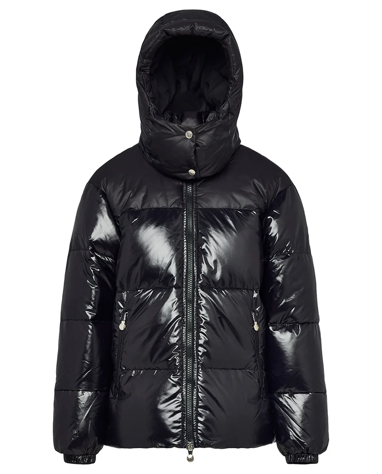 Czarna kurtka puchowa Lively - Image #4