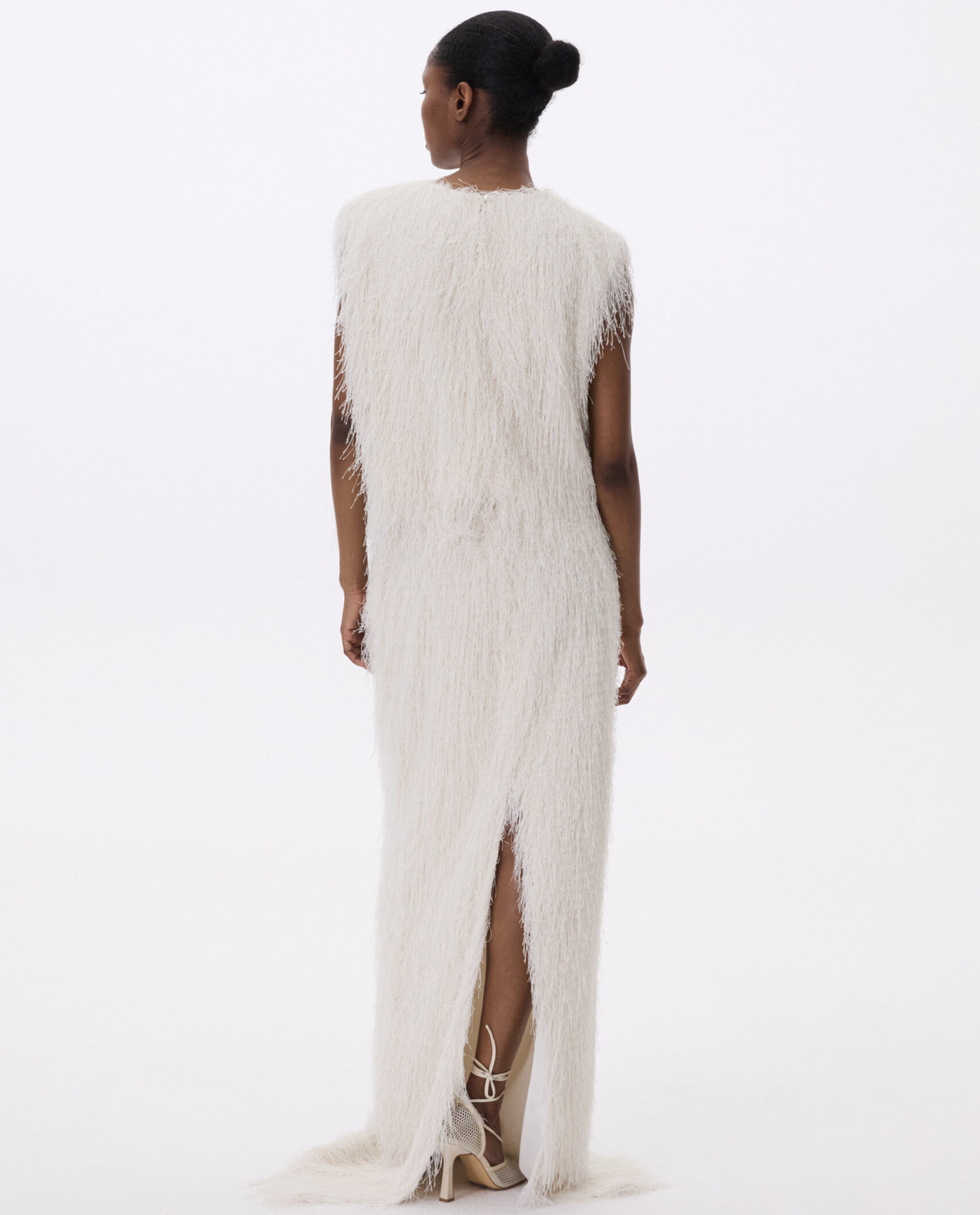 Biały top z  frędzlami - Image #3