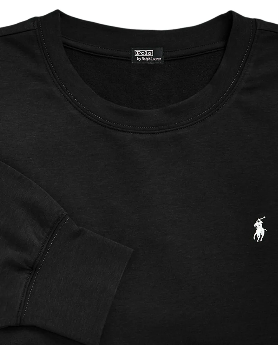 Czarna długa piżama z logo - Image #1