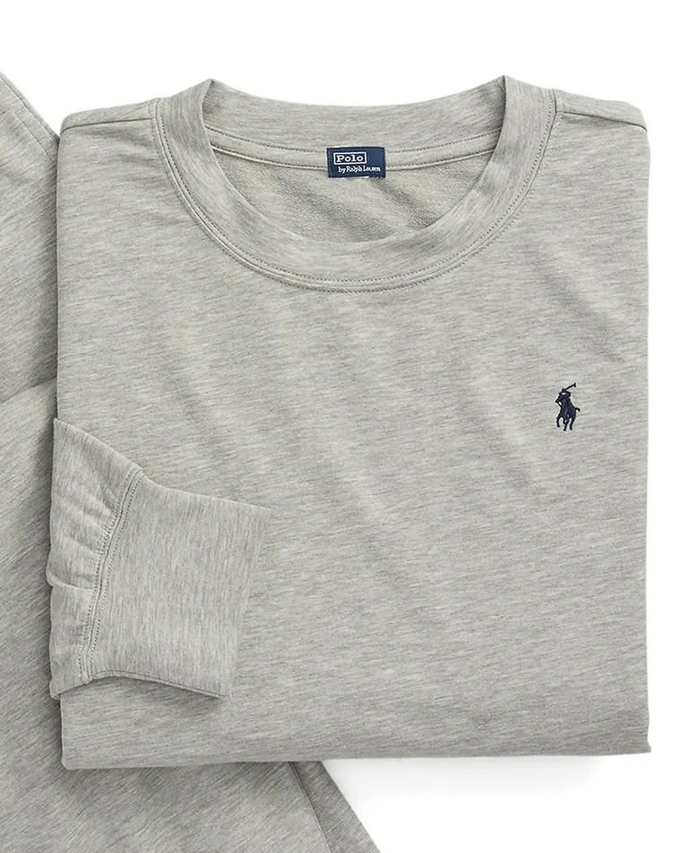 Szara długa piżama z logo