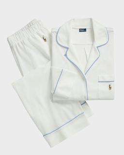 Biała piżama Oxford Knit Madison - Image #0