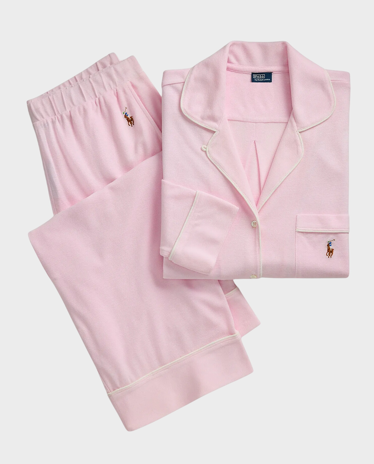 Różowa piżama Oxford Knit Madison