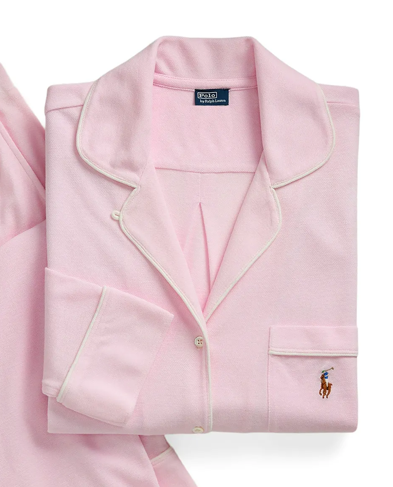 Różowa piżama Oxford Knit Madison