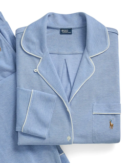 Błękitna piżama Oxford Knit Madison - Image #1