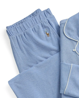 Błękitna piżama Oxford Knit Madison - Image #2