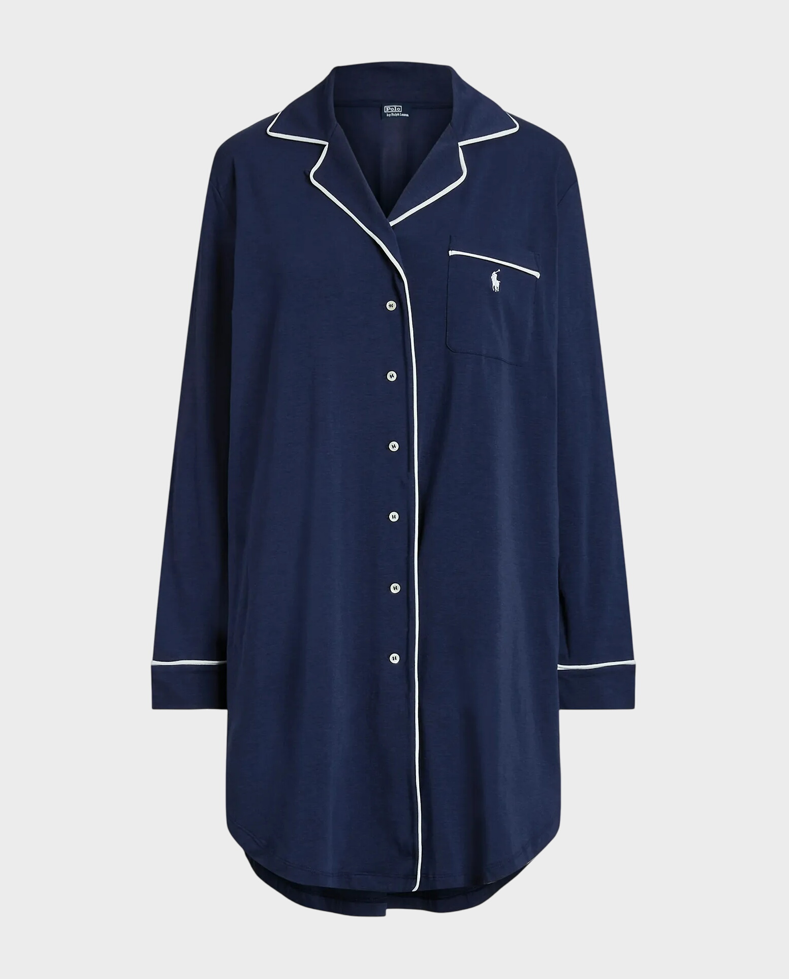 Granatowa koszula nocna z logo - Image #0