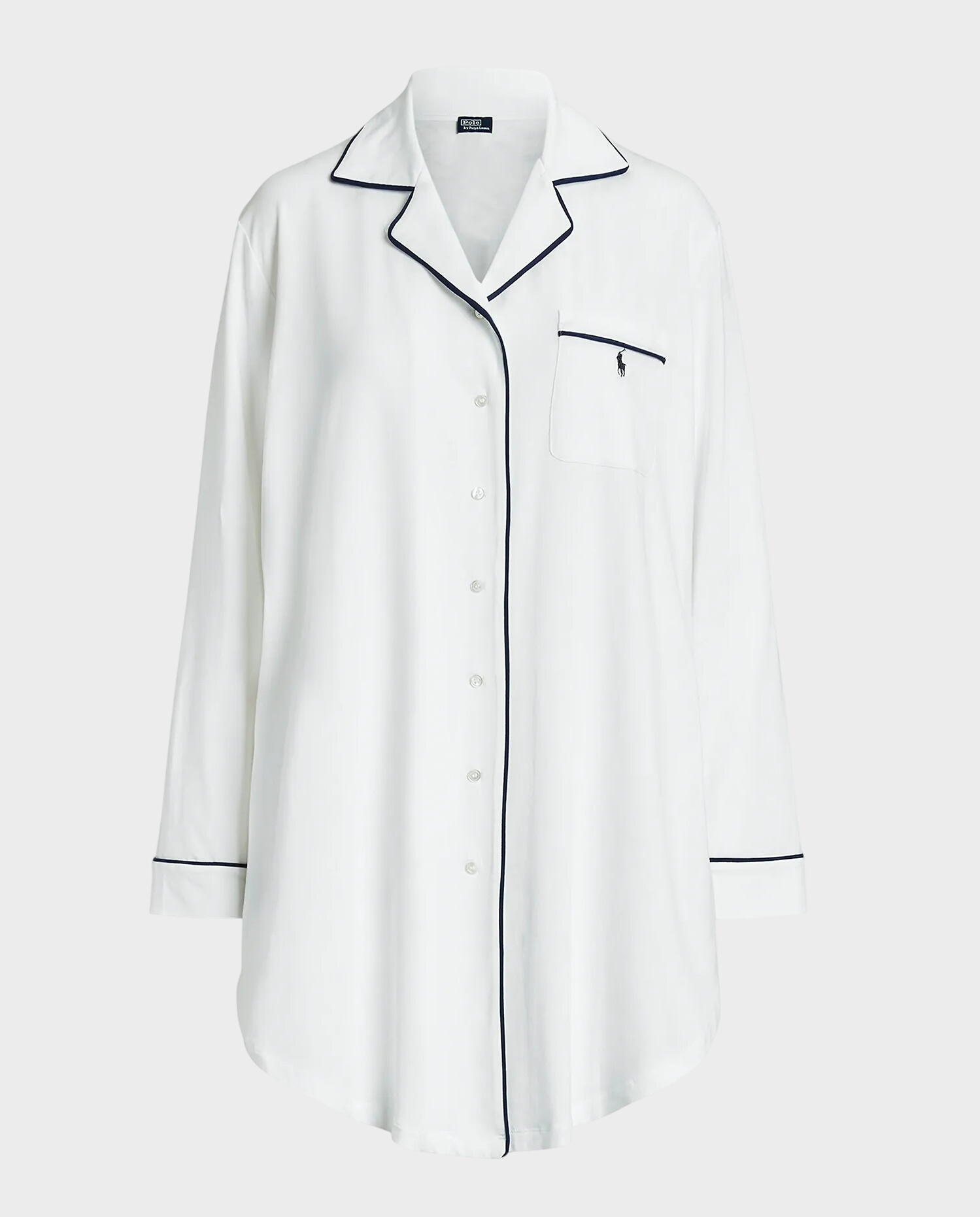 Biała koszula nocna z logo - Image #0